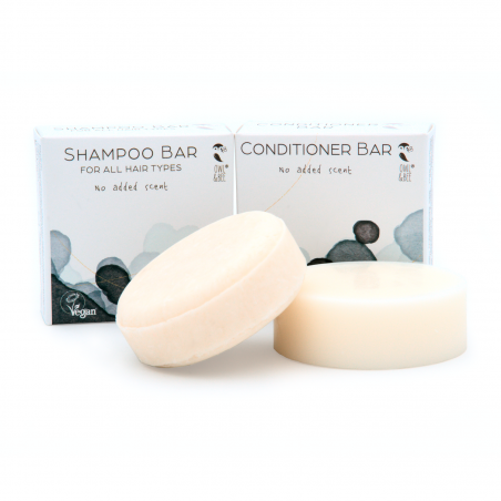 Shampoo & conditioner bar set - Alle haartypes - Geen toegevoegde geur